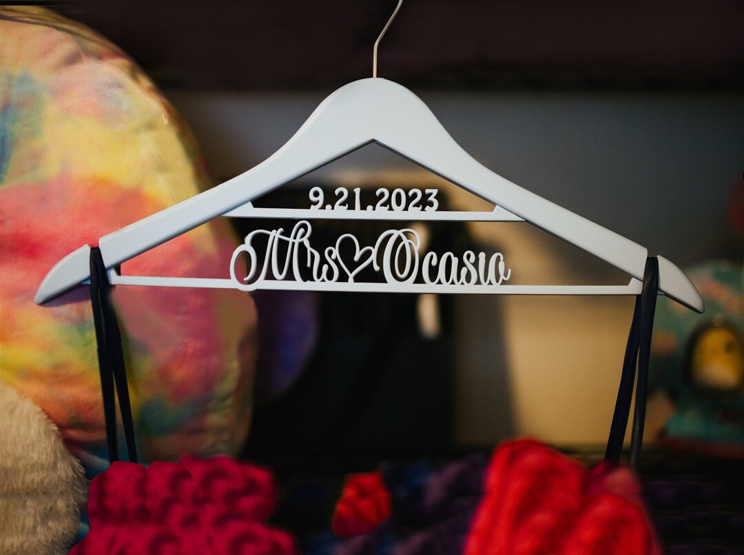 Bride Hanger, Wedding Hangers, Bridal Dress Hanger, Bridal Hanger, wedding gift, Bridal Hanger Personalized, bridal Gift, Bridal hangers | MakerPlace by Michaels Bride Hanger, Wedding Hangers, Bridal Dress Hanger, Bridal Hanger, wedding gift, Bridal Hanger Personalized, bridal Gift, Bridal hangers | MakerPlace by Michaels